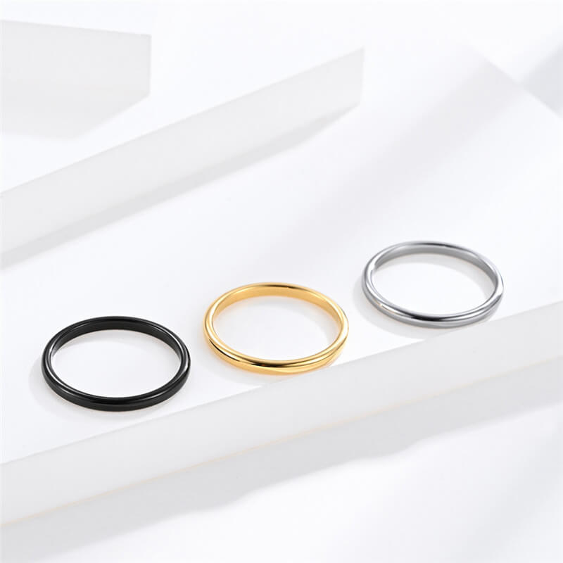 Simple Style Tungsten Ring