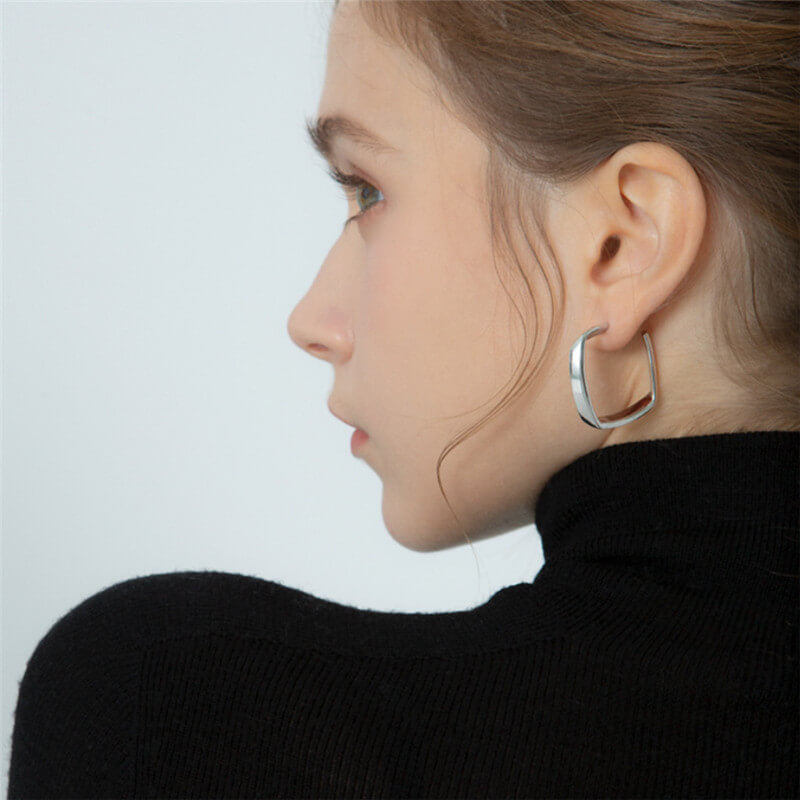 Geometric Square Earring