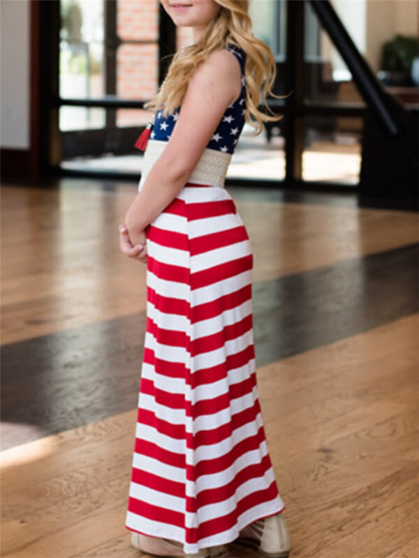 MommyAndMeMatchingDresses-PolkaDot_StripedMommyAndMeMatchingMaxiDresses-Star-GirlSide