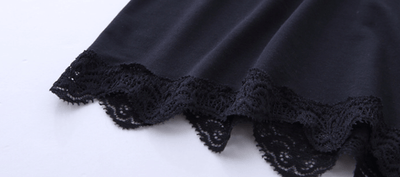 Sleepwear-sexy lace cami sleep dress-Navy-detail2