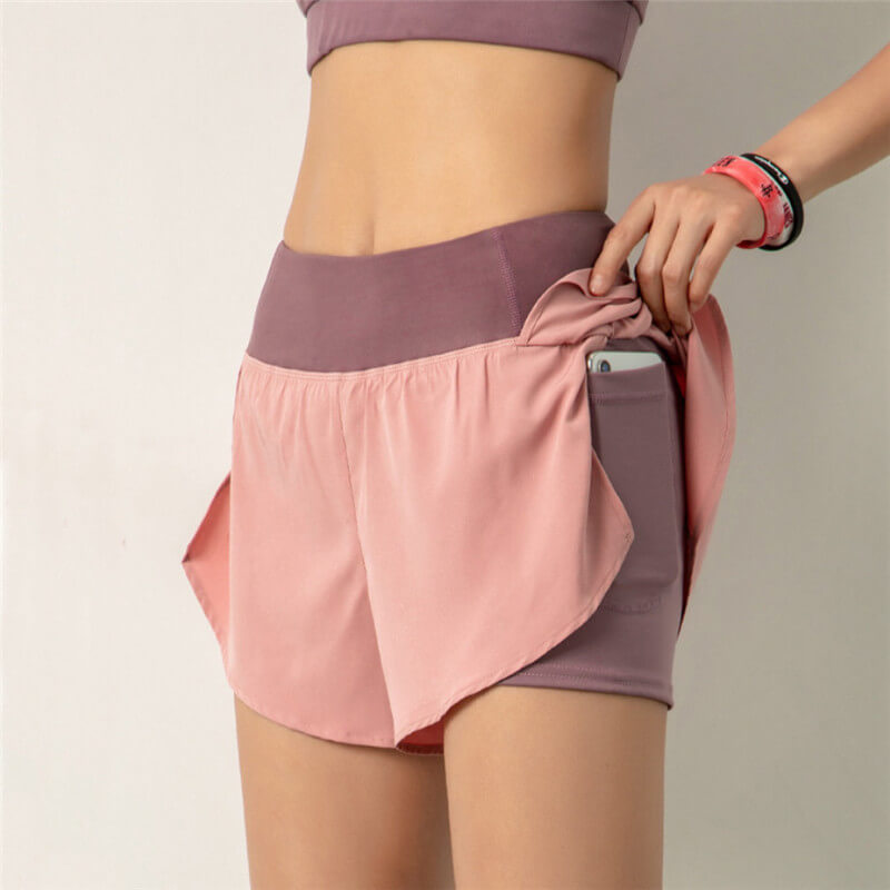 Running Shorts-sports quick dry shorts-pink