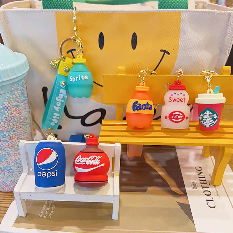 Creative Beverage Keychains