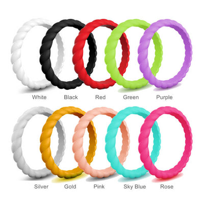 Fried Dough Twist Silicone Ring