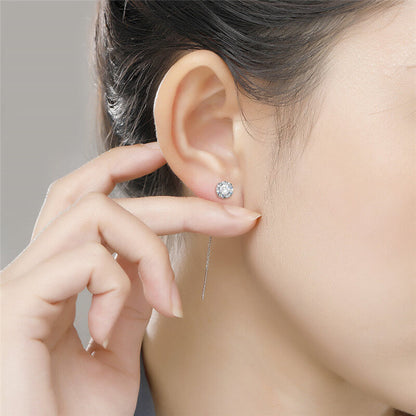 4.5cm S925 Silver Ear Thread