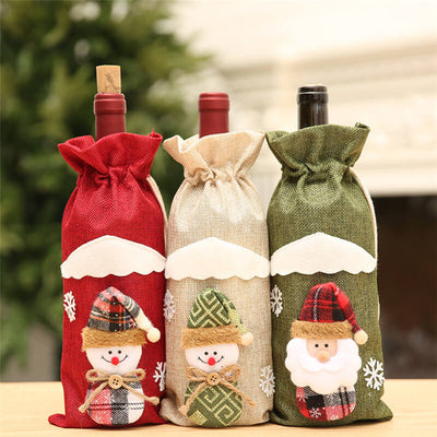 Christmas Wine Bottle Decoration Bag