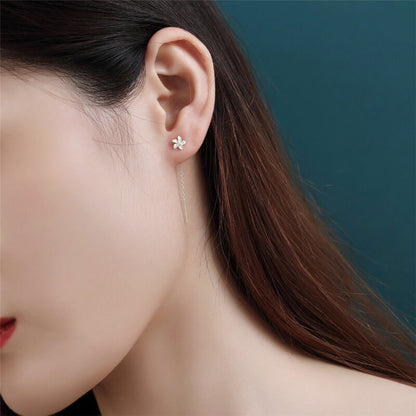 4.5cm S925 Silver Ear Thread