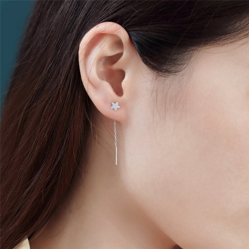 4.5cm S925 Silver Ear Thread