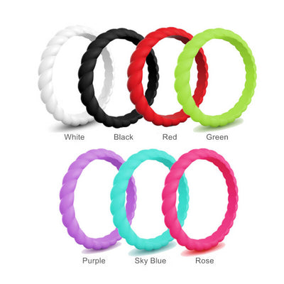 Fried Dough Twist Silicone Ring