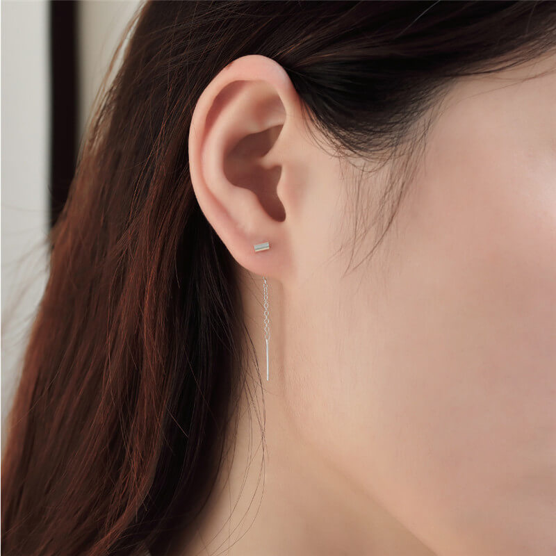 4.5cm S925 Silver Ear Thread