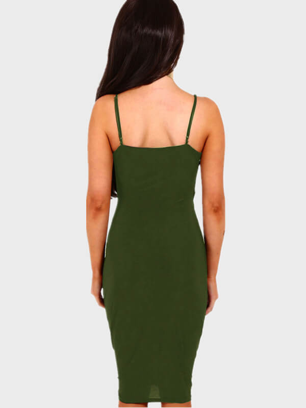 Split Ribbed Cami Dress