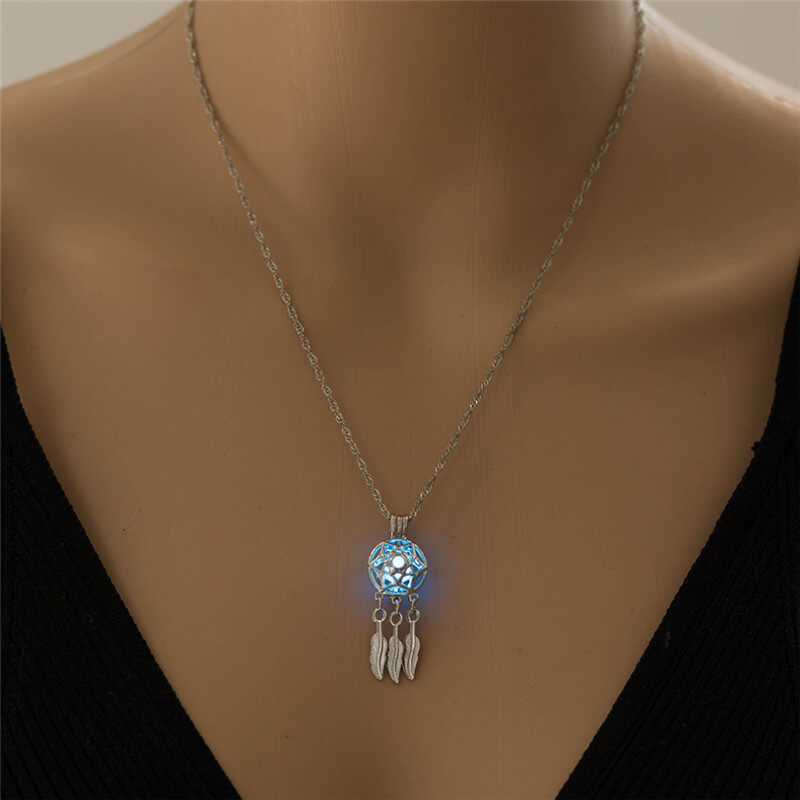 Luminous Dreamcatcher Necklace