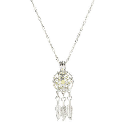 Luminous Dreamcatcher Necklace