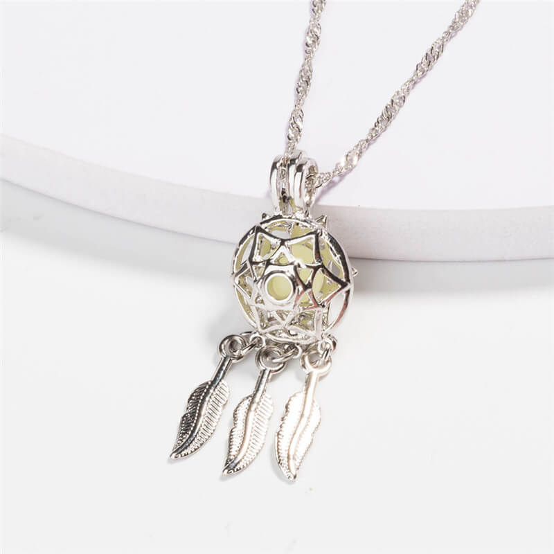 Luminous Dreamcatcher Necklace