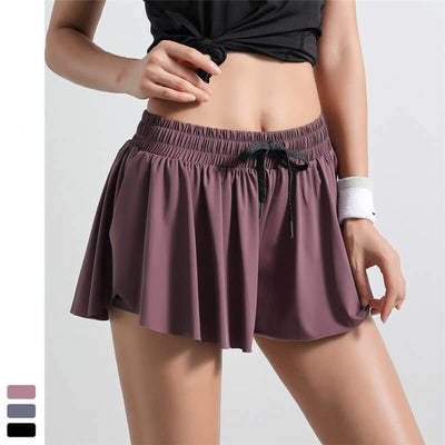 Running Shorts-Double layer shorts-pink1