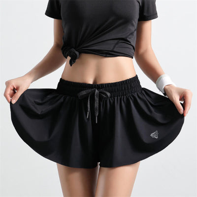 Running Shorts-Double layer shorts-black1