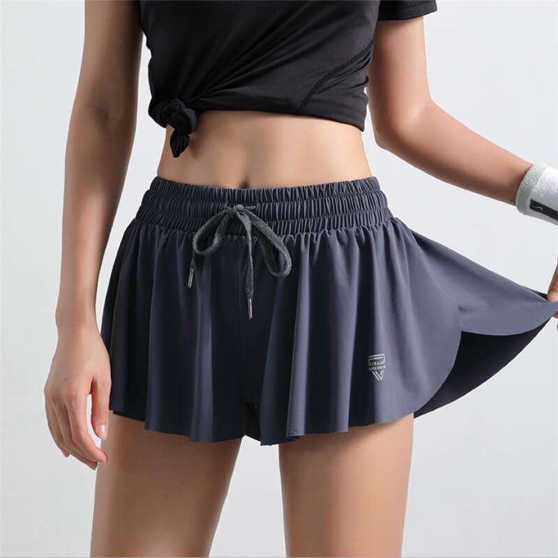 Running Shorts-Double layer shorts-gray1