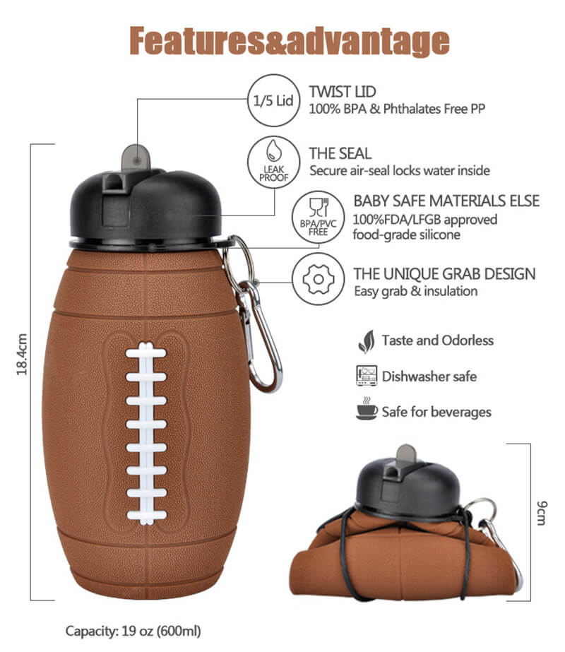 Football Water Bottle