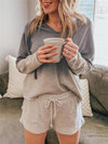 Loungewear-gradient hooded loungewear-gray-front