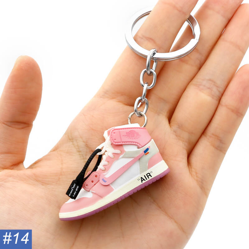 N Single Shoe Keychain