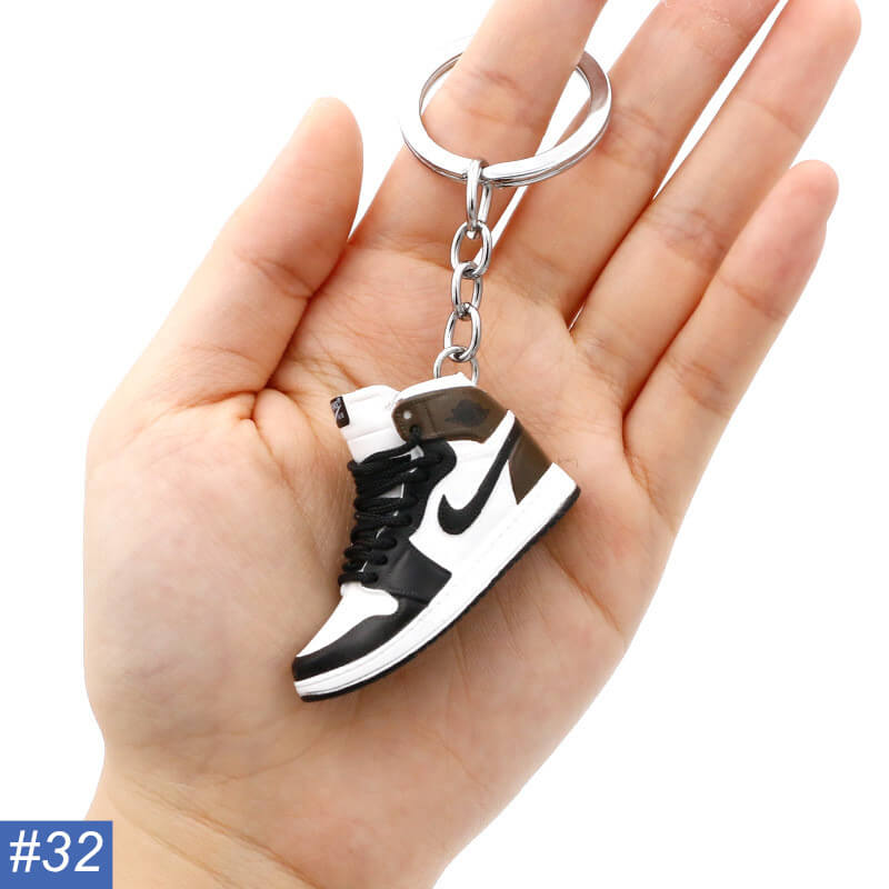 N Single Shoe Keychain