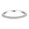 Diamond-Bordered Thin Ring