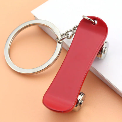 Metal Skateboard Keychain