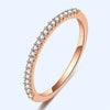 Diamond-Bordered Thin Ring