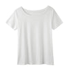 Cotton t shirt-round neck cotton t shirt-white-front1