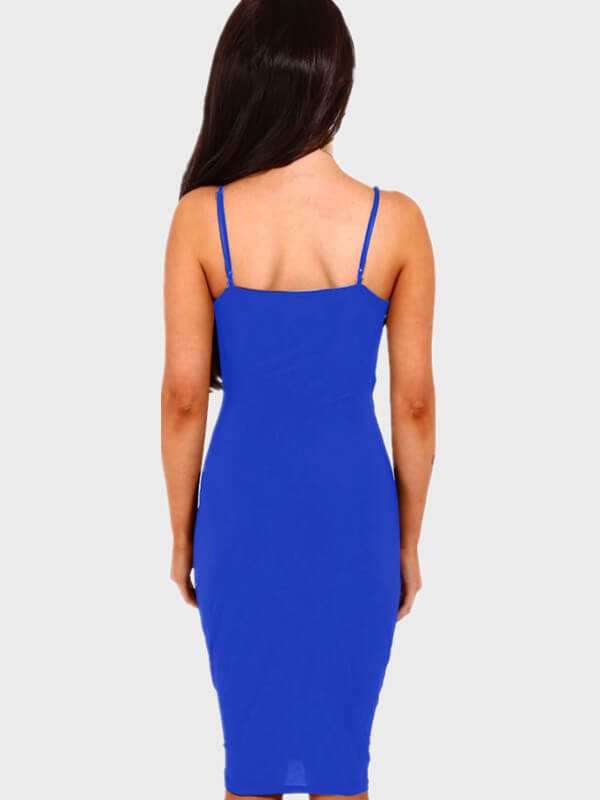 Split Ribbed Cami Dress