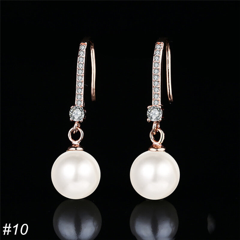 S925 Silver Pearl Drop Earrings