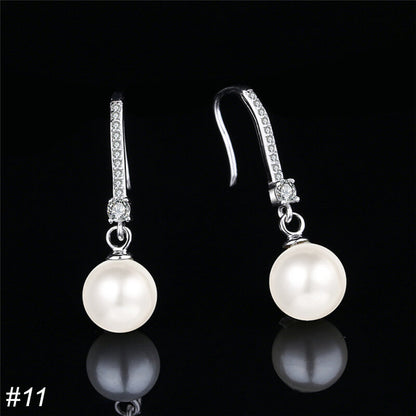 S925 Silver Pearl Drop Earrings