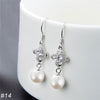 S925 Silver Pearl Drop Earrings