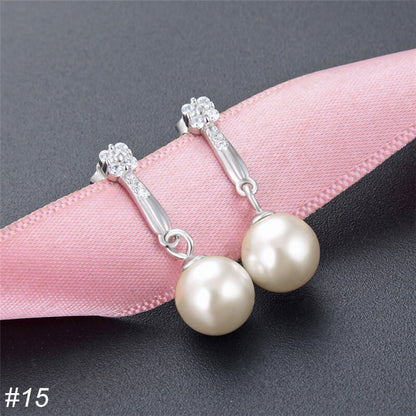 S925 Silver Pearl Drop Earrings