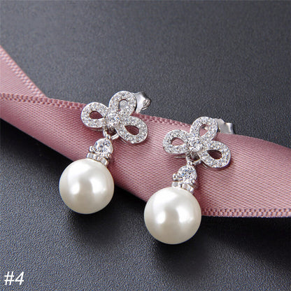 S925 Silver Pearl Drop Earrings