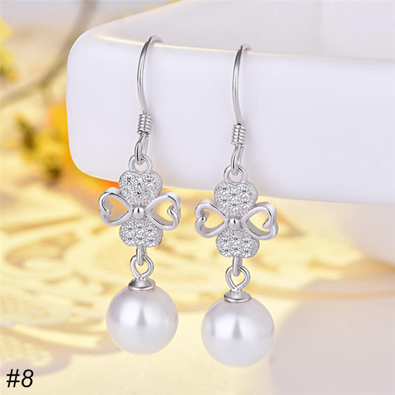 S925 Silver Pearl Drop Earrings