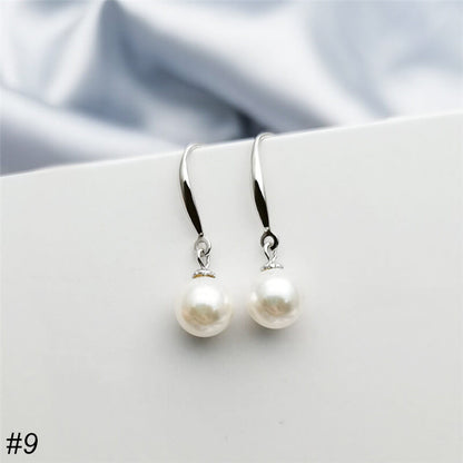 S925 Silver Pearl Drop Earrings