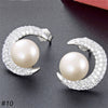 S925 Silver Pearl Stud Earrings