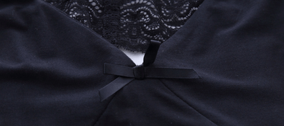 Sleepwear-Sexy backless split sleep dress-detail4