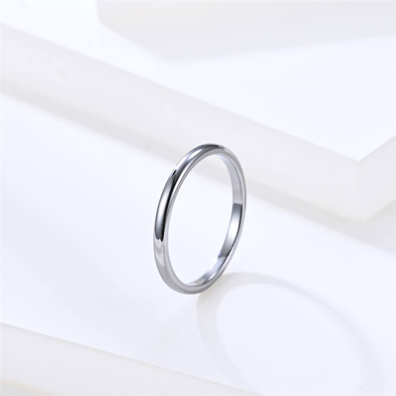 Simple Style Tungsten Ring