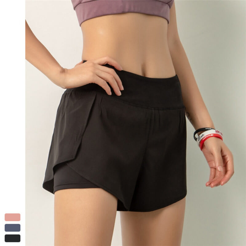 Running Shorts-sports quick dry shorts-black