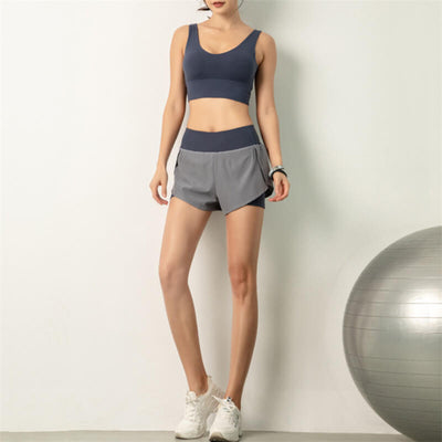 Running Shorts-sports quick dry shorts-gray1