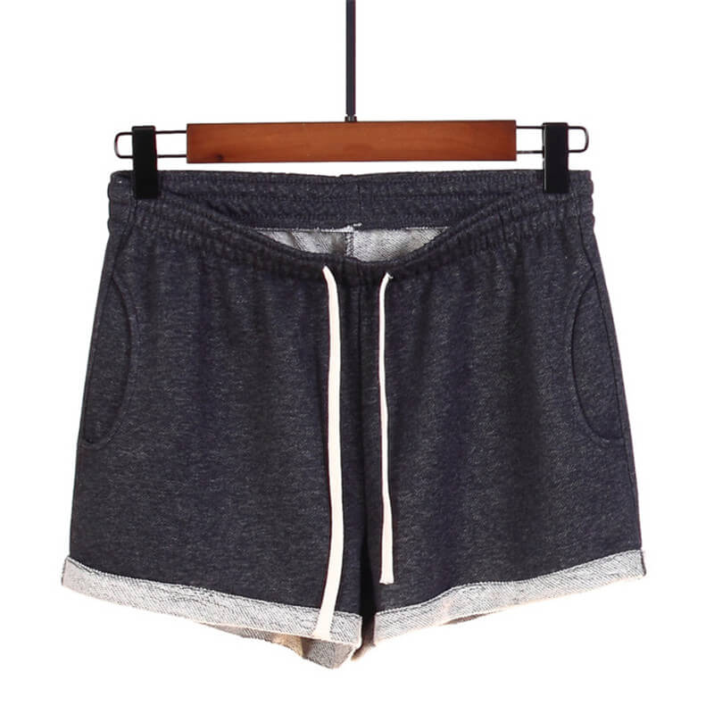 Running Shorts-Sporty running shorts with pocket-dark gray