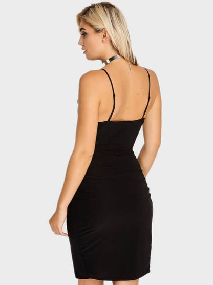 Split Ribbed Cami Dress