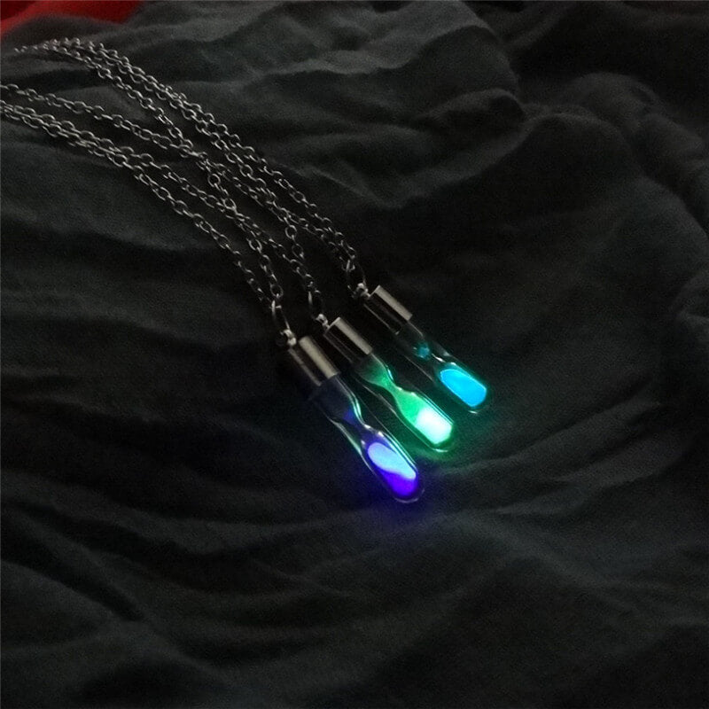 Luminous Hourglass Necklace