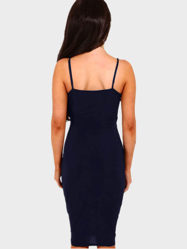 Split Ribbed Cami Dress