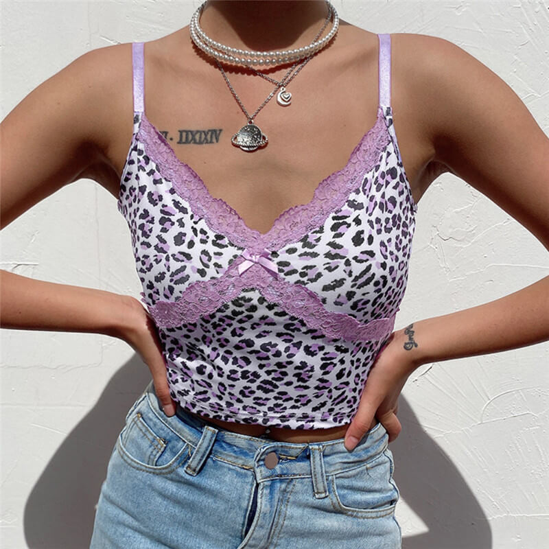 Leopard V Neck Camisole