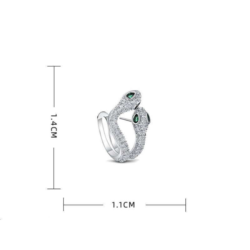 Two-Headed Snake Ear Cuff