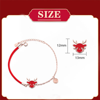 Christmas Reindeer Thermochromic Necklace & Bracelet