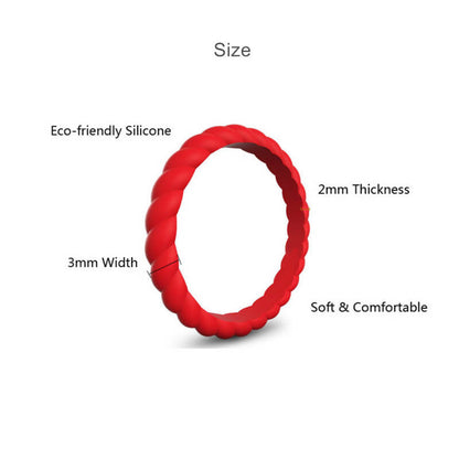 Fried Dough Twist Silicone Ring