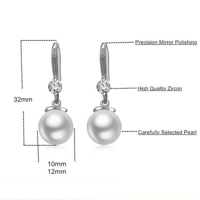 Zircon Pearl Earring